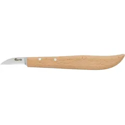 Entgrat-/ Kerbschnitzmesser mit Holzheft 140mm