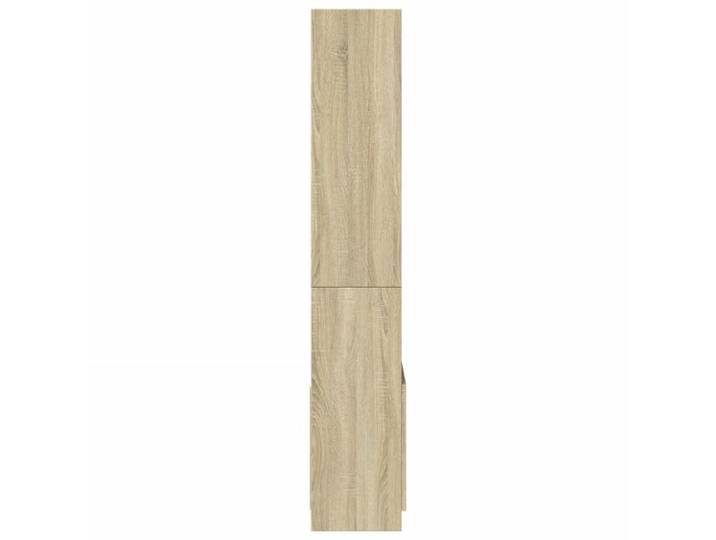 Bibliothèque SOLOMOON CHIC Buffet haut - pour salon - 63x33x180 cm chêne sonoma bois d'ingénierie BB113