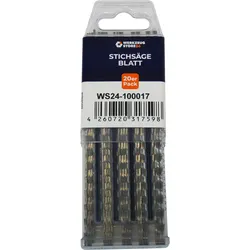 WS24 20x CV-Stichsägeblatt geschliffen/geschränkt GL 130 VL 110 mm schnell - WS24-100017