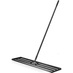Wiltec, Gartenhandwerkzeug, Aluminium Rasenrakel 121,9x25,4cm Stiel Sanden Levelingrake Flächenebner