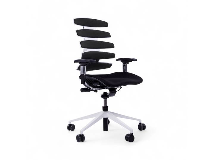 Bürostuhl SitagWave mit 3D Armlehnen, Schwarz/Weiss, Neu, Ergonomischer Stuhl - ideal für flexibles Arbeiten