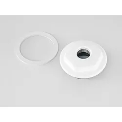 Radiator - Anschlußstopfen 11/4" x 1/2" Links - inklusive Dichtring - weiß