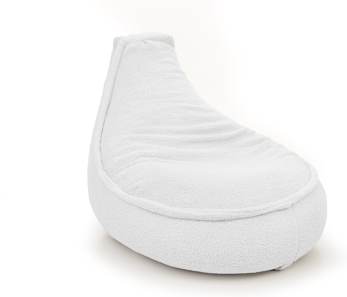 Drop & Sit Noa JR zitzak stoel teddy ecru 100 liter