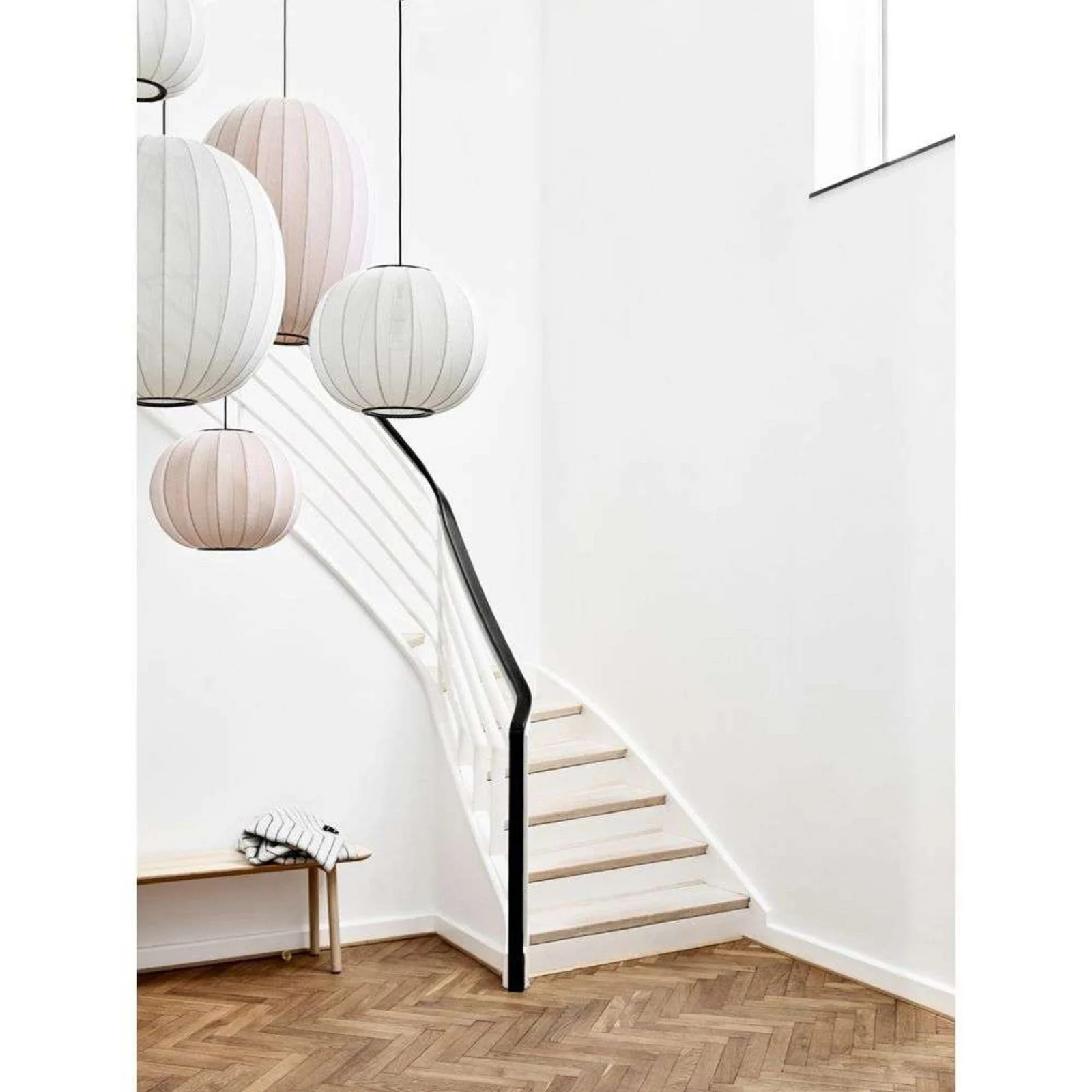 Made By Hand Knit-Wit 60 Round Hanglamp Light Roos - Aluminium
