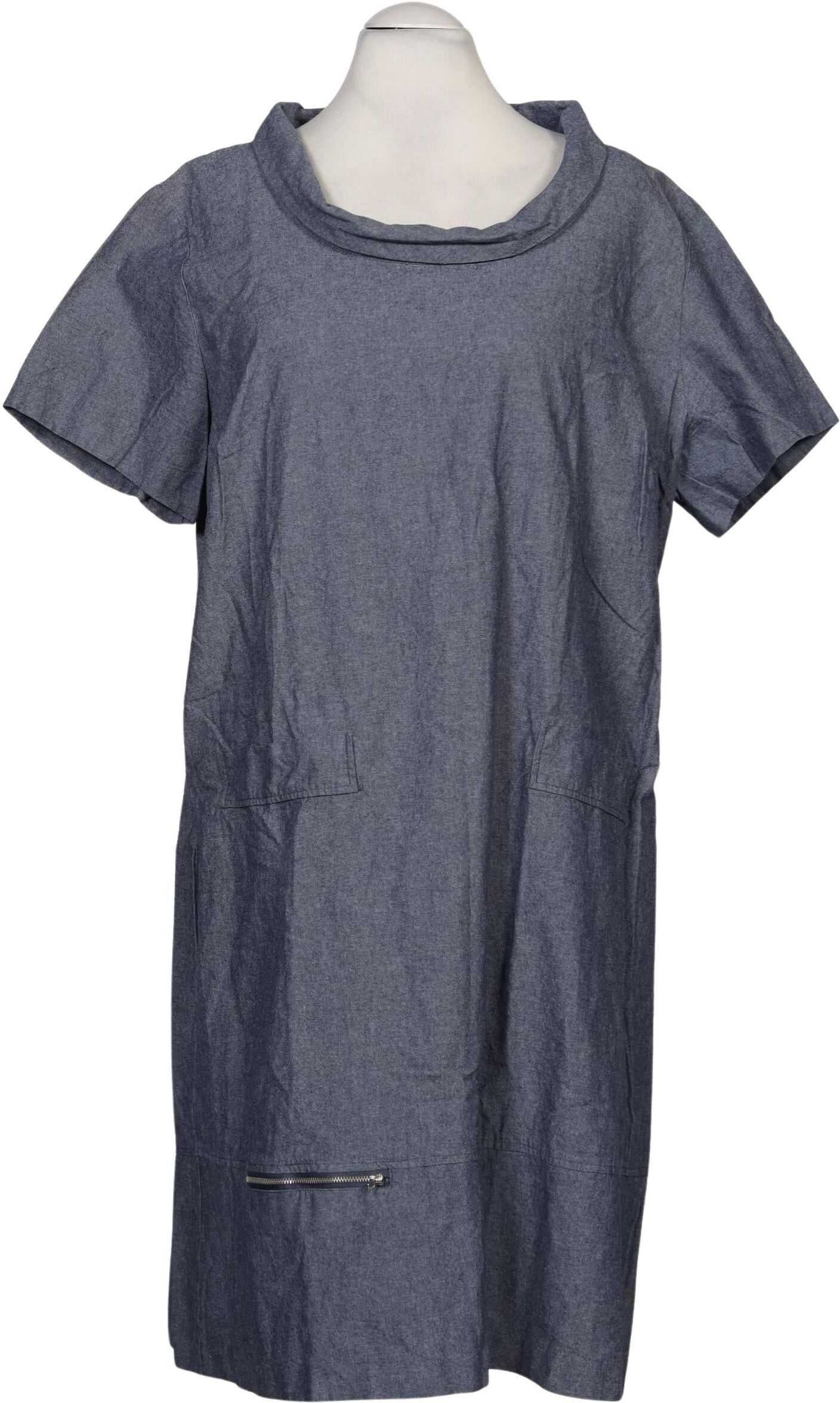Angel of Style Damen Kleid, Blau, Gr. EU 52, Baumwolle - Second Hand