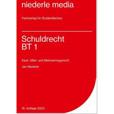 Schuldrecht BT 1 - 2023, Taschenbuch von Jan Niederle, Niederle, J