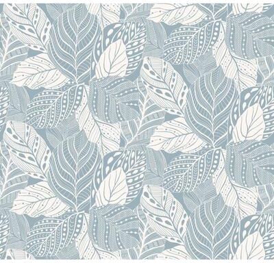 York Wallcoverings Vinca Blue Wallpaper