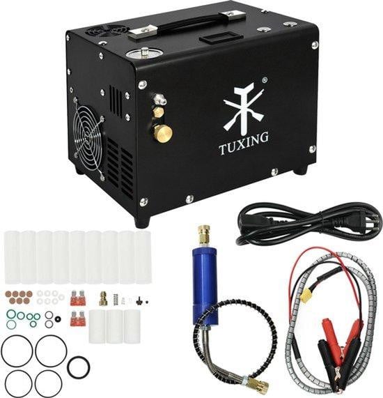 Selius Luchtcompressor Draagbare Hogedrukcompressor 300bar 12V met Auto-Stop Functie