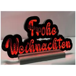 Magni, Weihnachtsbeleuchtung, LED Frohe Weihnachten mit Infinity Effekt 32cm