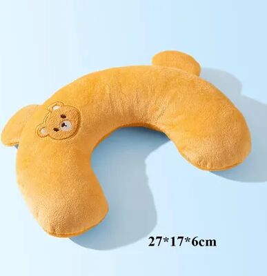 Fusion Finds Cozy Pet Neck Pillow U Shaped Cat Pillow & Dog Sleeping Headrest For Deep, Comfortable Rest brown