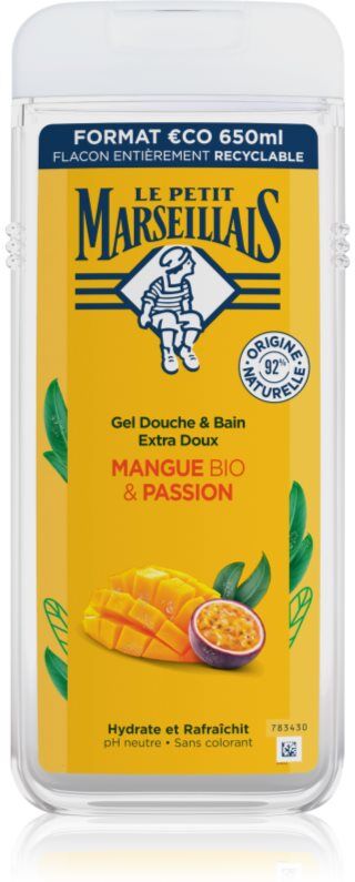 Le Petit Marseillais Mango Bio & Passion Fruit sanftes Duschgel 650 ml