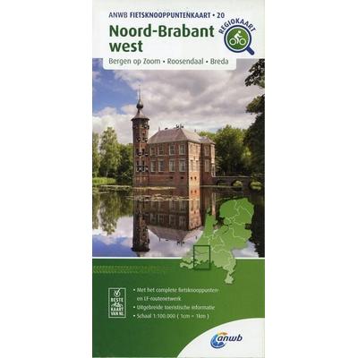 Noord-Brabant west (Bergen op Zoom / Rossendaal/ Breda), Karte von , ANWB Media Inside Sales, 978-90-18-04693-4