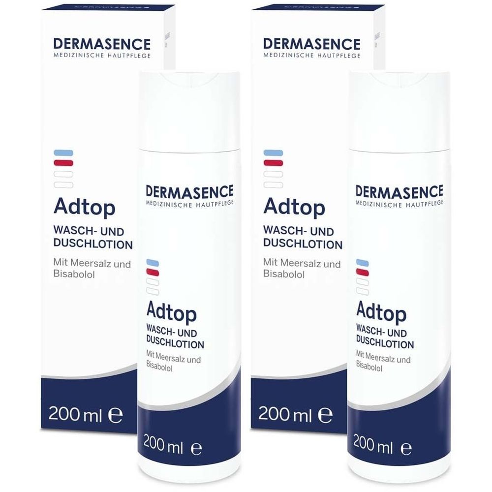 Dermasence Adtop Wasch- und Duschlotion 2x 2x200 ml Duschgel