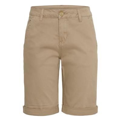 Shorts CULTURE "Damen Shorts CUalba", Damen, Gr. 36, N-Gr, beige (dune), Obermaterial: 98% Baumwolle CO. 2% Elasthan EL., Hosen Shorts