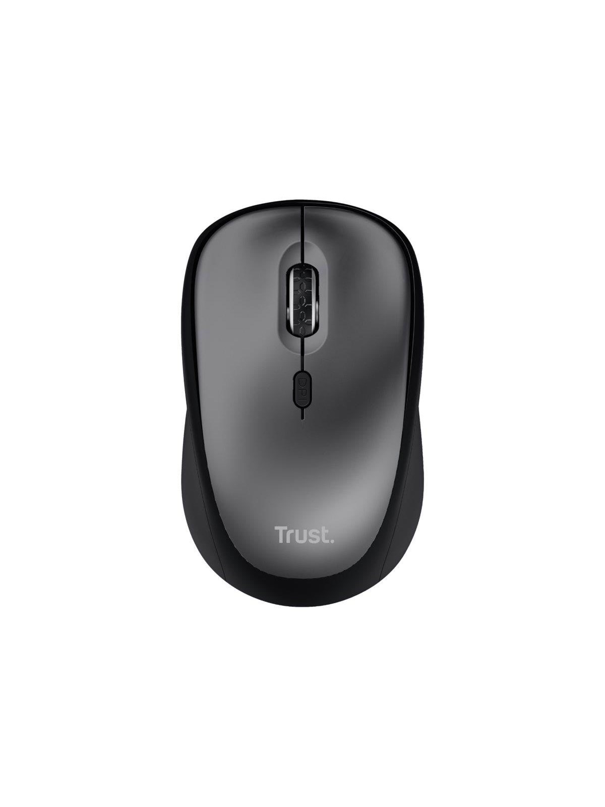 Trust Yvi Plus - Maus (Schwarz)