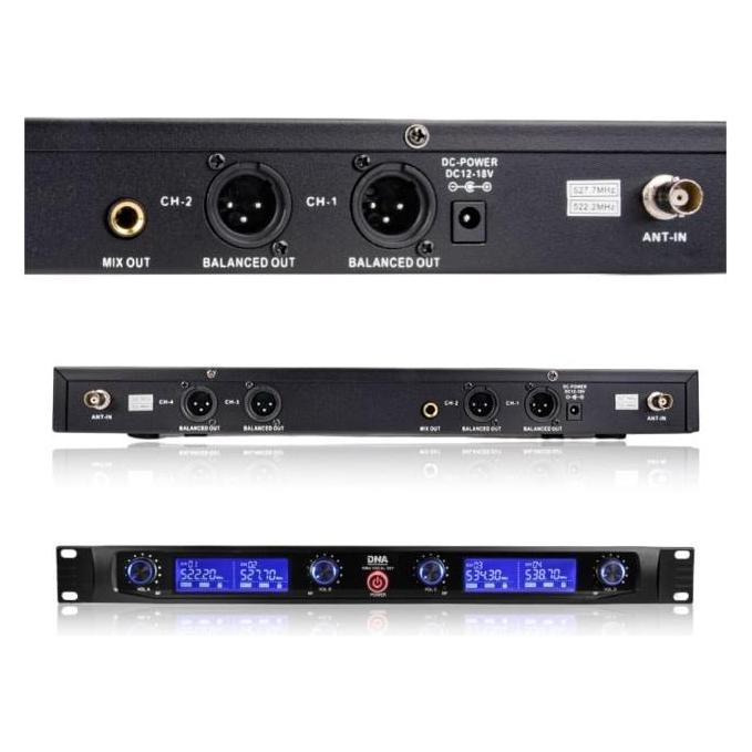Delock DNA WM4 VOCAL SET mikrofon bezprzewodowy 4x nadajn (5908249814745)