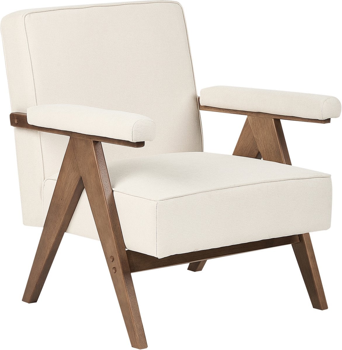 Beliani Fauteuil Minimalist Lounge - Lichtbeige - Polyester