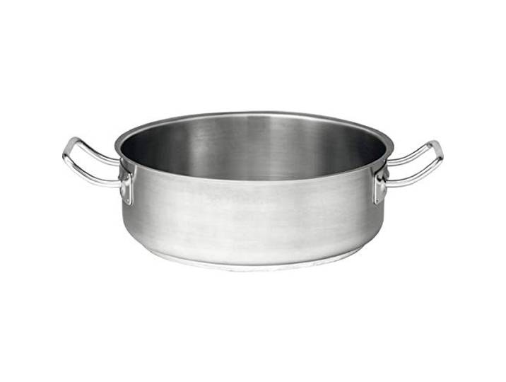 ILIOS Kochkunst Bratentopf 40 cm, 18 Liter, induktionsgeeignet, aus Edelstahl