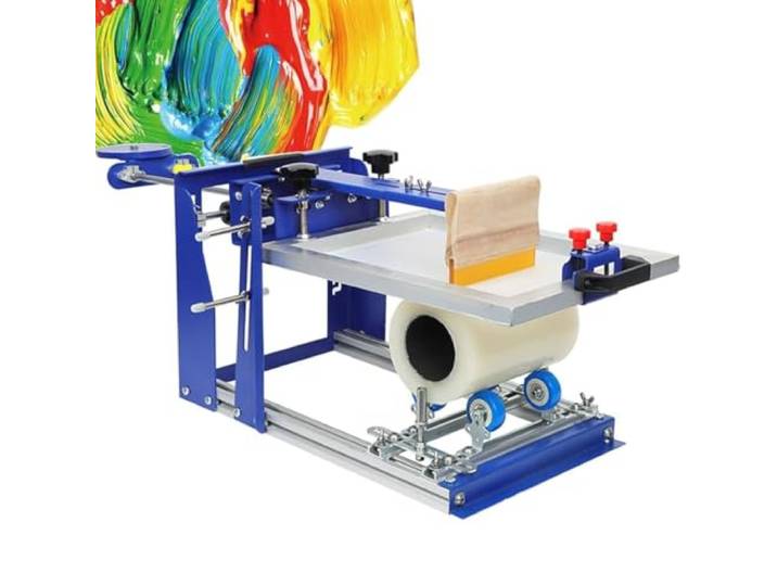 Zylindrische Siebdruckpresse, Zylinder-Siebdruckmaschine, 3,15 Zoll/80 mm, gebogene Siebdruckmaschine zum Bedrucken von Tassen, Stiften, Tassen, Flaschen