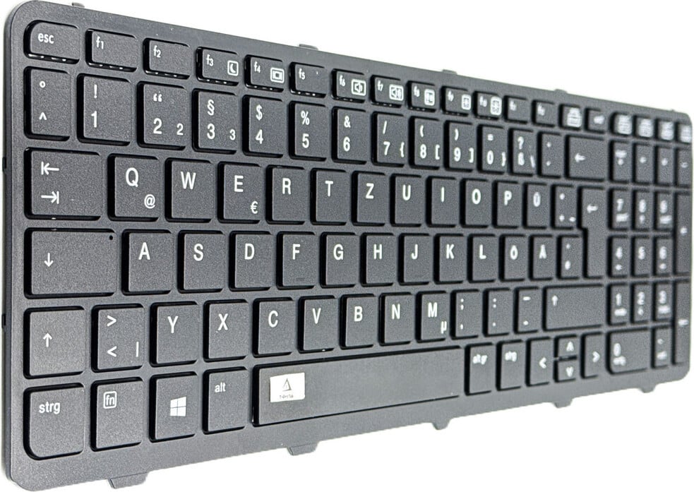 T-ProTek Duits toetsenbord zonder frame voor HP ProBook 455 G2 (G6W42EA) en 470 G2 (J4U11ES)