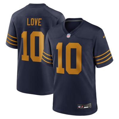 Footballtrikot NIKE "Nike Trikot Green Bay Packers Nike Game Jersey Alt. Love 10", Herren, Gr. XL, mehrfarbig, 100% Polyester, Trikots