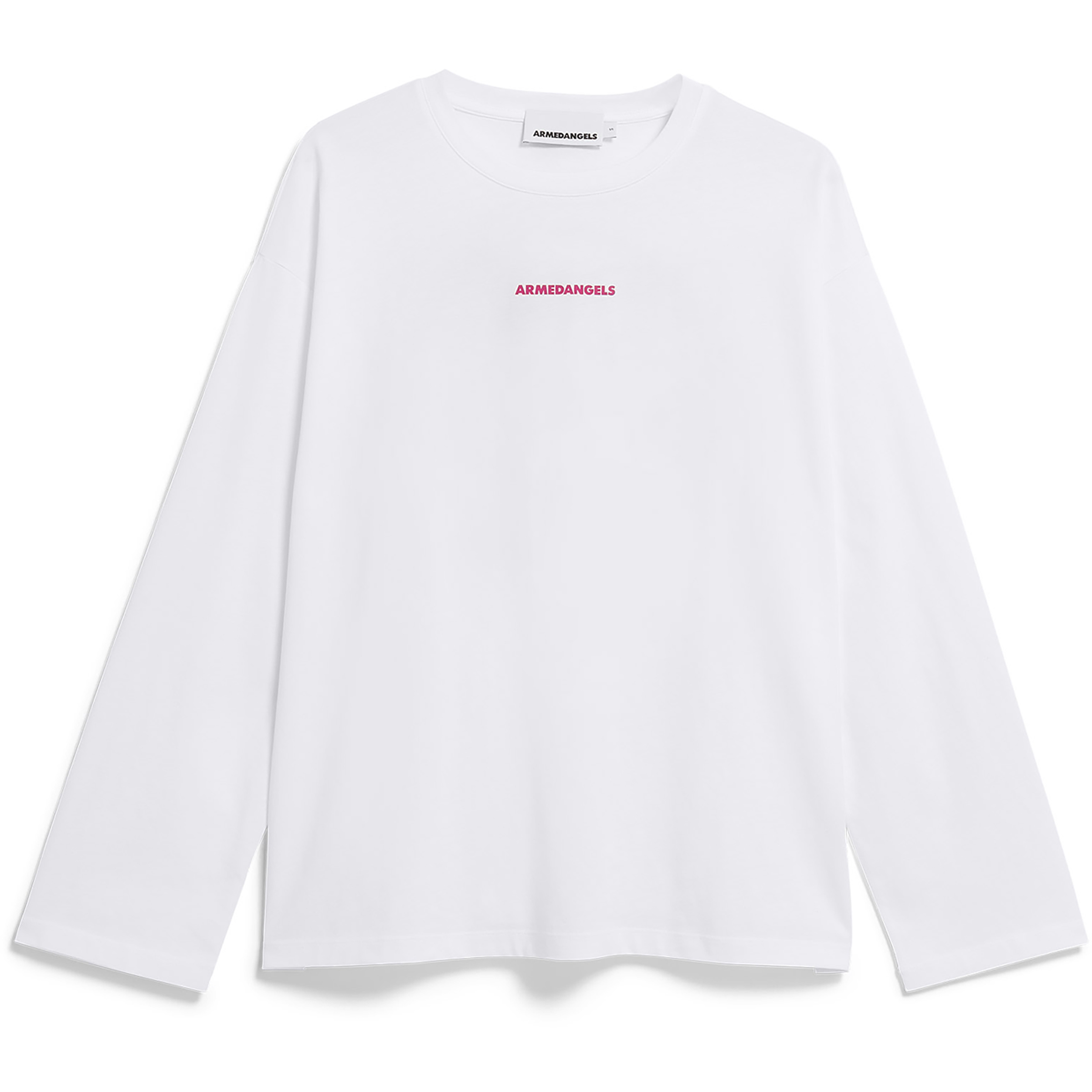 Armedangels Fietaa Smile Damen Longsleeves weiss Größe L Lifestyle Hautfreundlich