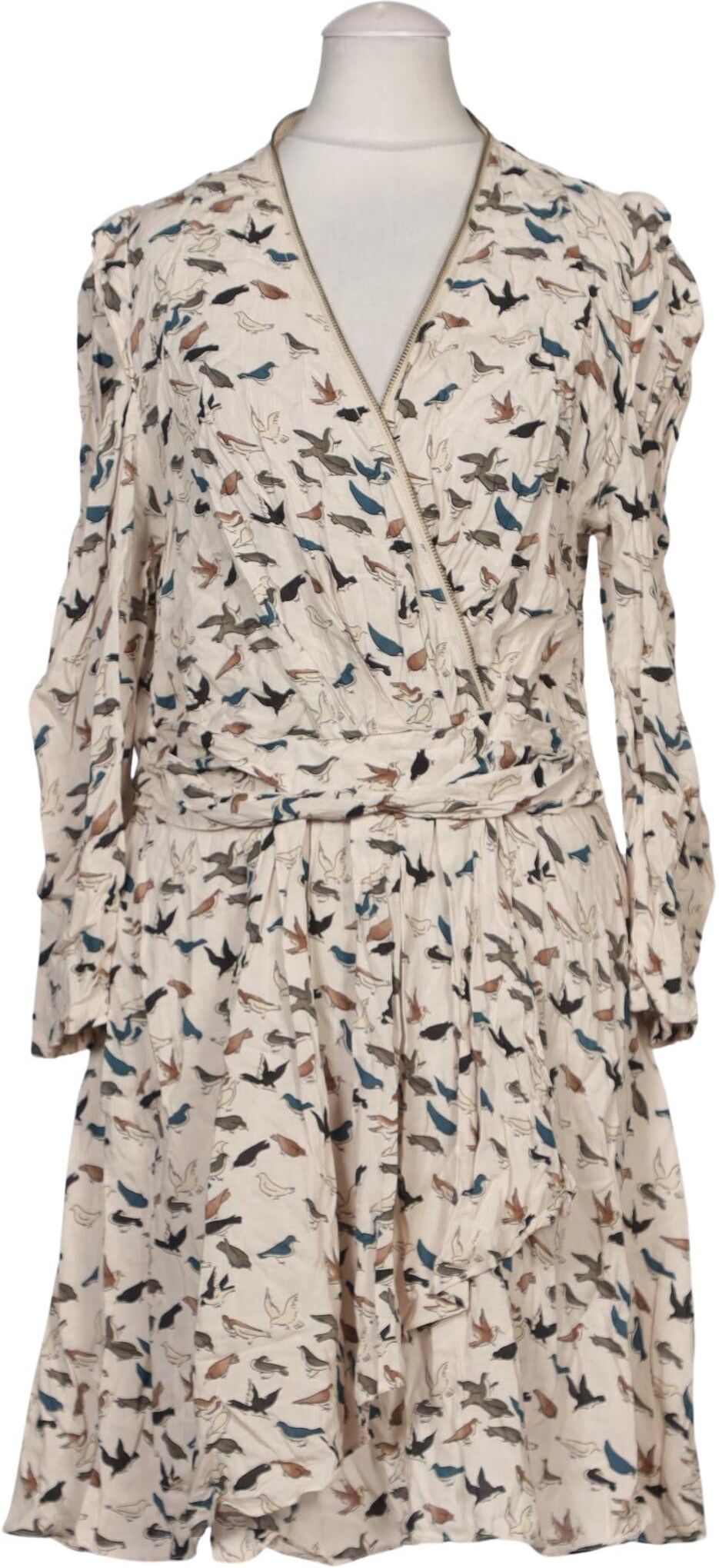 Traffic People Damen Kleid, Beige, Gr. M, Viskose - Second Hand