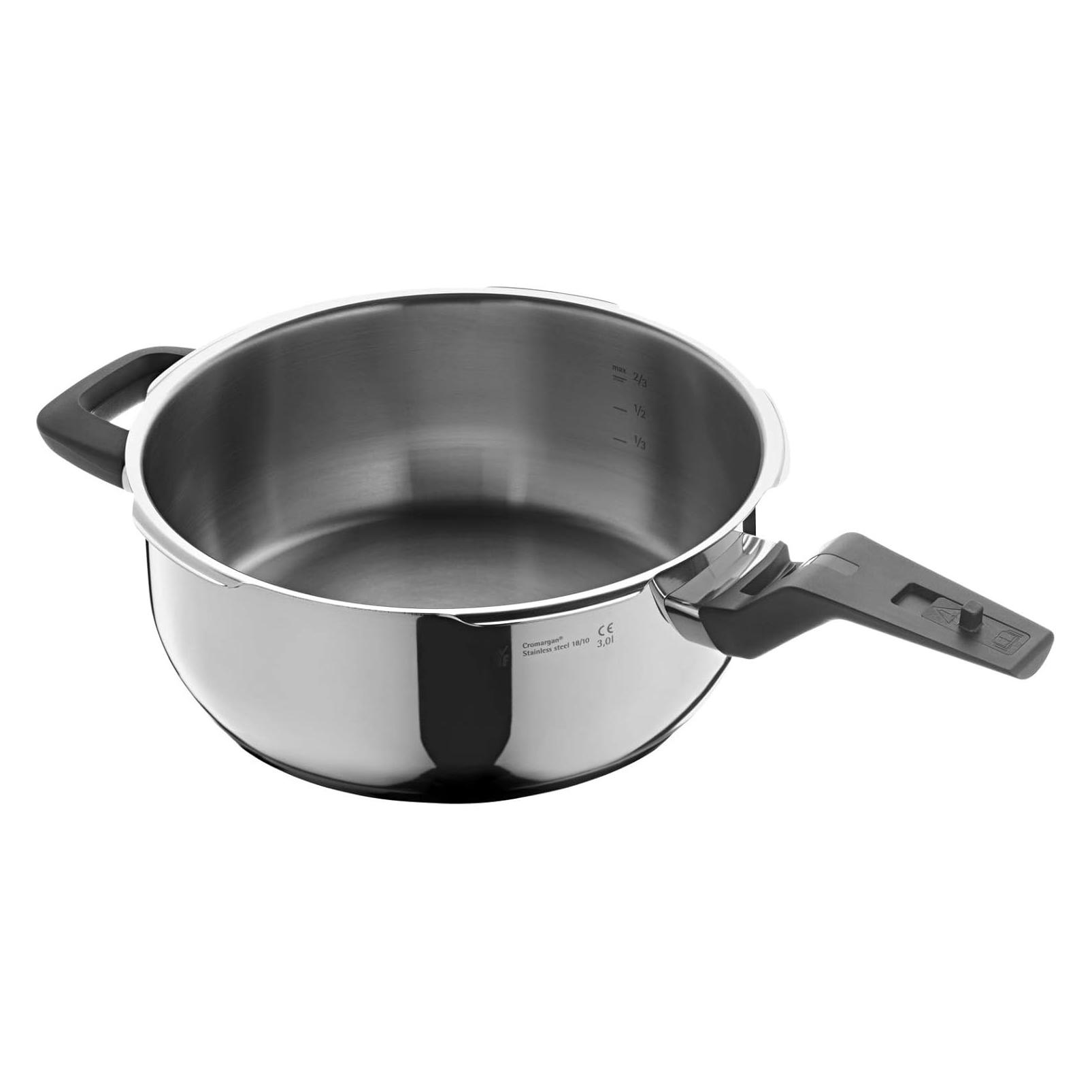 WMF Schnellbratpfanne 3l Schnellkochtopf ohne Deckel Perfect Premium Induktion (Dampfkochtopf, Edelstahl) (07.9581.6041)