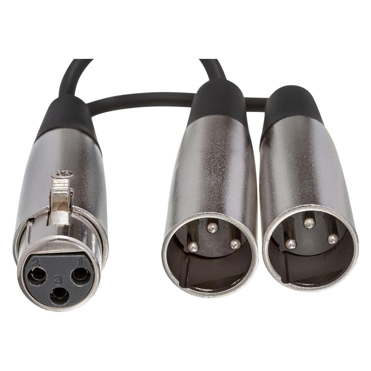 Hosa YXM-121 - Y Splittkabel XLR3F - XLR3M (0.10 m, XLR Kabel) (36852165)