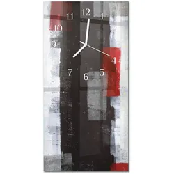 WANDUHR aus Glas 30x60 cm - Abstraktion