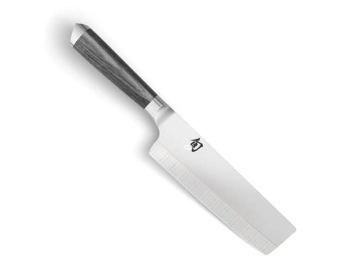 KAI Shun Kagerou DCC 0742 Nakiri Messer 16,5 cm, japanisches Gemüsemesser mit Dual Core Damastklinge und Pakkaholzgriff