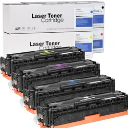 D&C Kompatibel HP 128A Toner Set 4 Farben für HP LaserJet Pro CM1418fnw