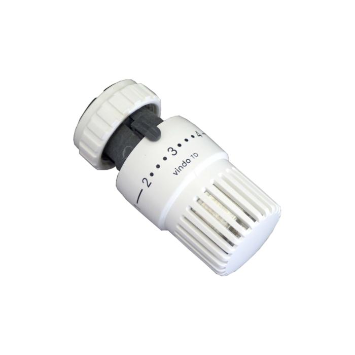 Oventrop Thermostat 1013076 7-28 °C, mit Klemmverbindung, mit Nullstellung, weiß