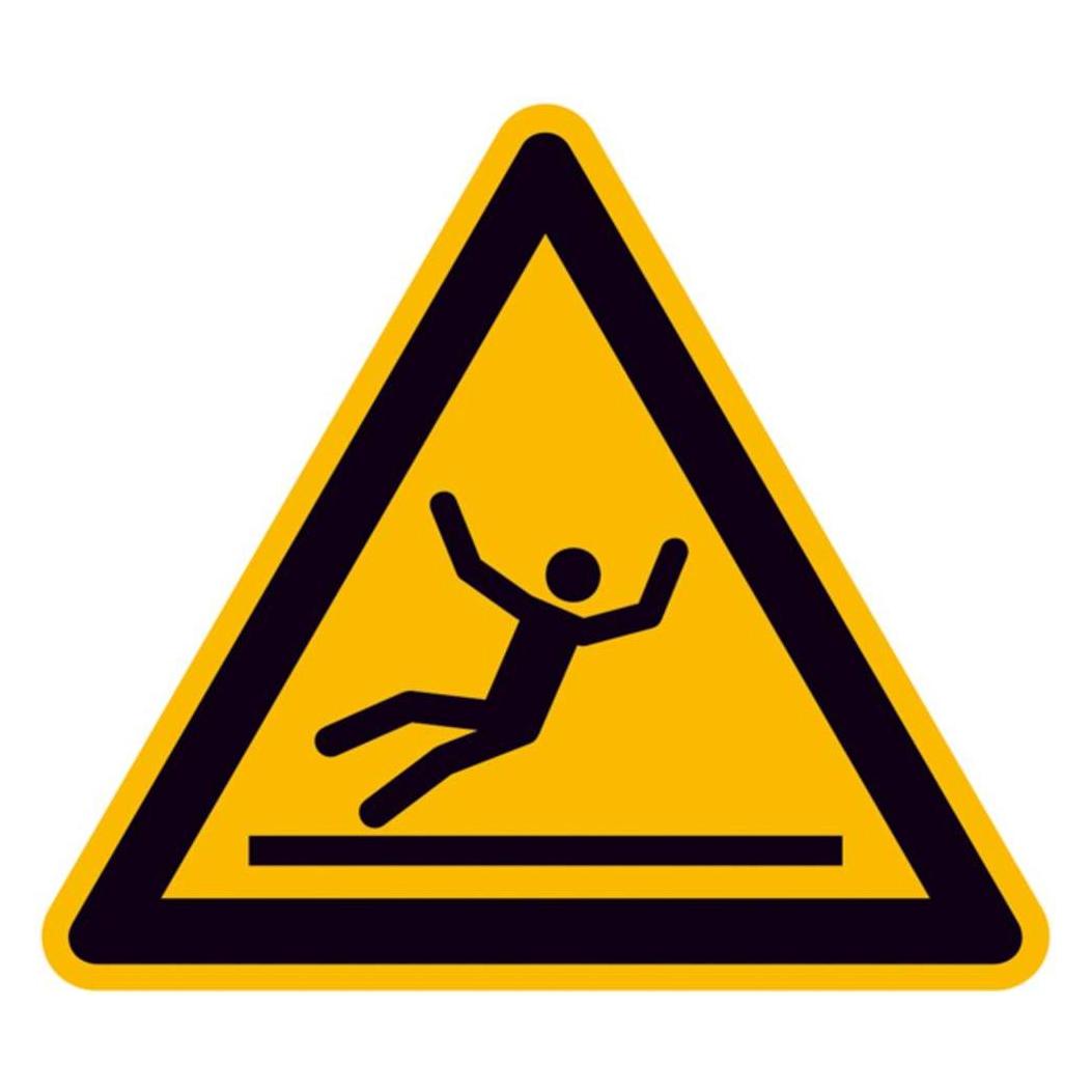 Wolk Warnschild Rutschgefahr Aluminium 20 mm ISO 7010 1 St. (11.A8172)