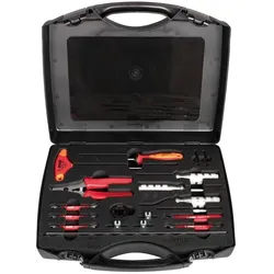 Unior, Werkzeugkoffer, 1754 Master Wheel Building Kit im Koffer, red (19 Teile)