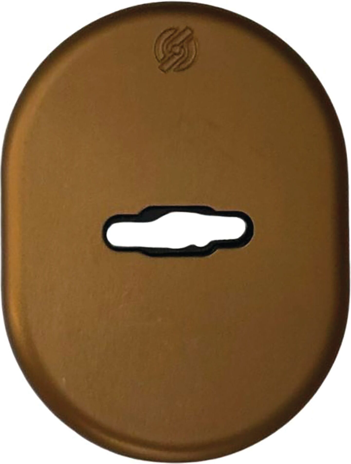 Securemme KIT PLACCA CORTA  UNIVERSALE DOPPIA MAPPA BRONZATO 82x62mm PER PORTE BILNDATE