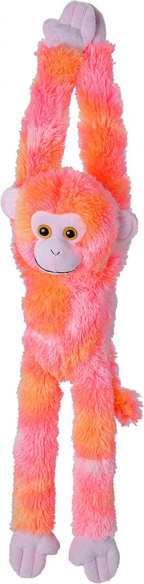 Wild Republic Hangende aap Ape Vibe knuffel - Roze