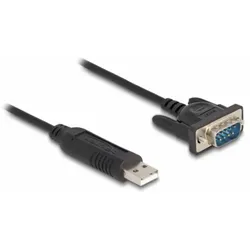 DeLOCK USB 2.0 zu Seriell RS-232 Adapter mit kompaktem seriellen Steckergehäuse 50 cm FTDI