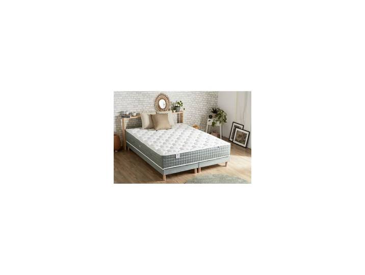Sommier tapissier a lattes vert celadon 2x90x200