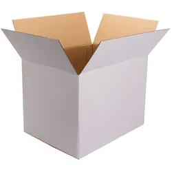 smartboxpro Faltkarton 400 x 300 x 300 mm 2-wellig weiß  40 Stück