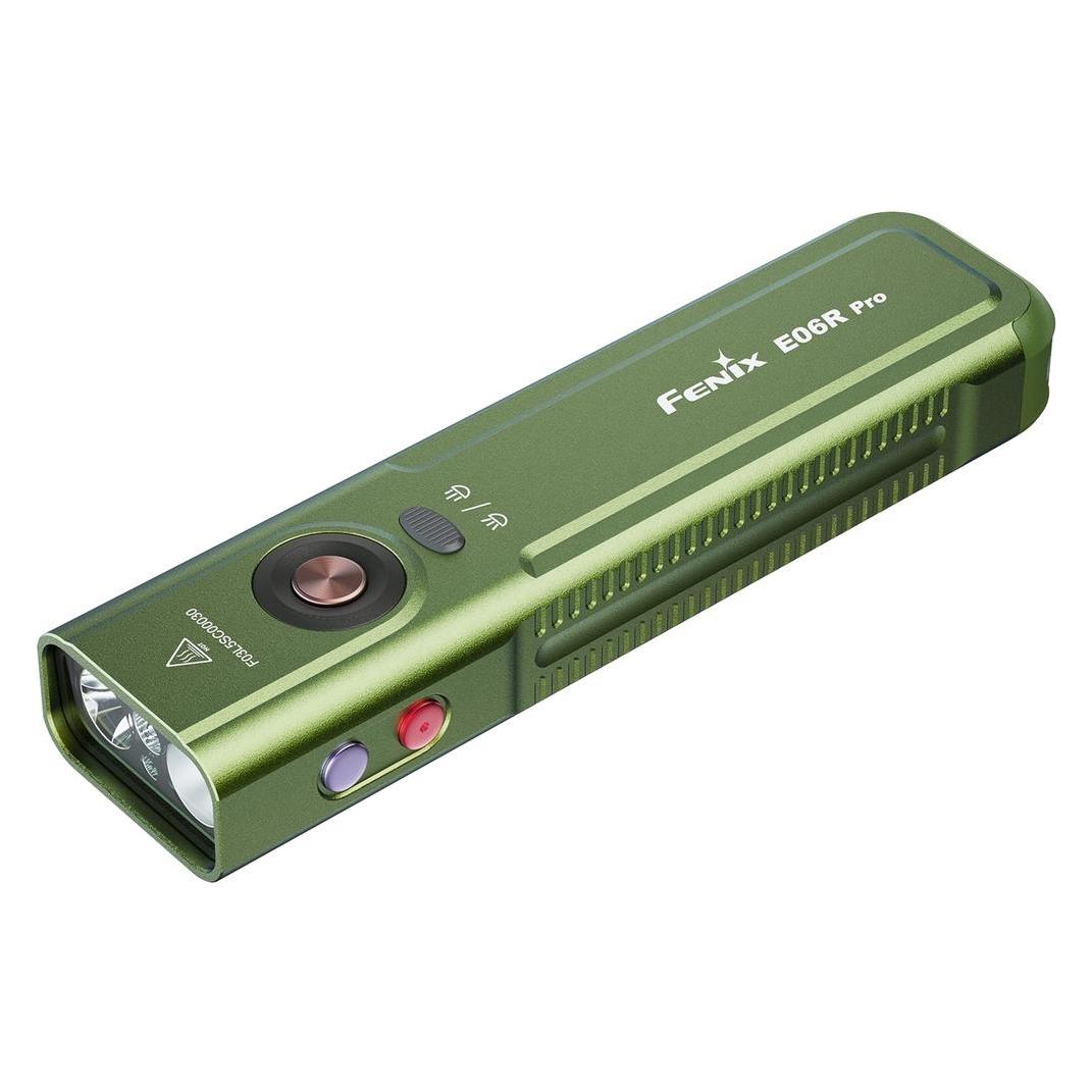 Fenix E06R PRO Taschenlampe, oliv, 1600 lm (1600 lm) (912484-OG)