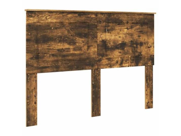 Makastle Kopfteil Geräucherte Eiche 143x100 cm Holzwerkstoff Wandmontage
