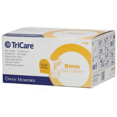 Tricare Pen-Nadeln 8 mm 100 St Kanüle