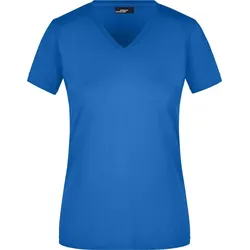 James & Nicholson Tailliertes Damen V-Ausschnitt T-Shirt JN972 cobalt S