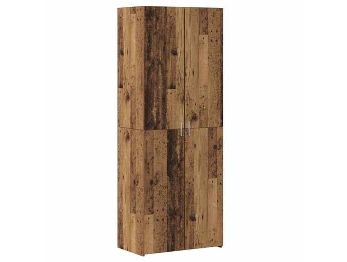 SOLDE D'HIVER®Bibliothèque KENNETH - Armoire haute vitrine - Haut Armoire/Buffet haut - Bois ancien 70x42.5x185cm - Bois d'ingénieri