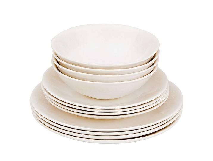 Butlers Geschirrset 12-tlg. Atlantis 4 Personen, Beige, Keramik, 1x1x1 cm, Geschirr, Geschirrsets