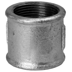 Hermann Schmidt Temperguss Muffe DN 25, 1" Innengewinde/Innengewinde, verzinkt