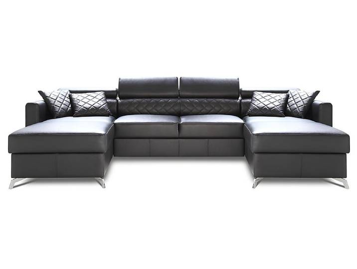 Xlmoebel Ecksofa XXL Wohnlandschaft 100% Italien Leder Sofa Polster Design Couch, Ecksofa 3 Teile, Made in Europa