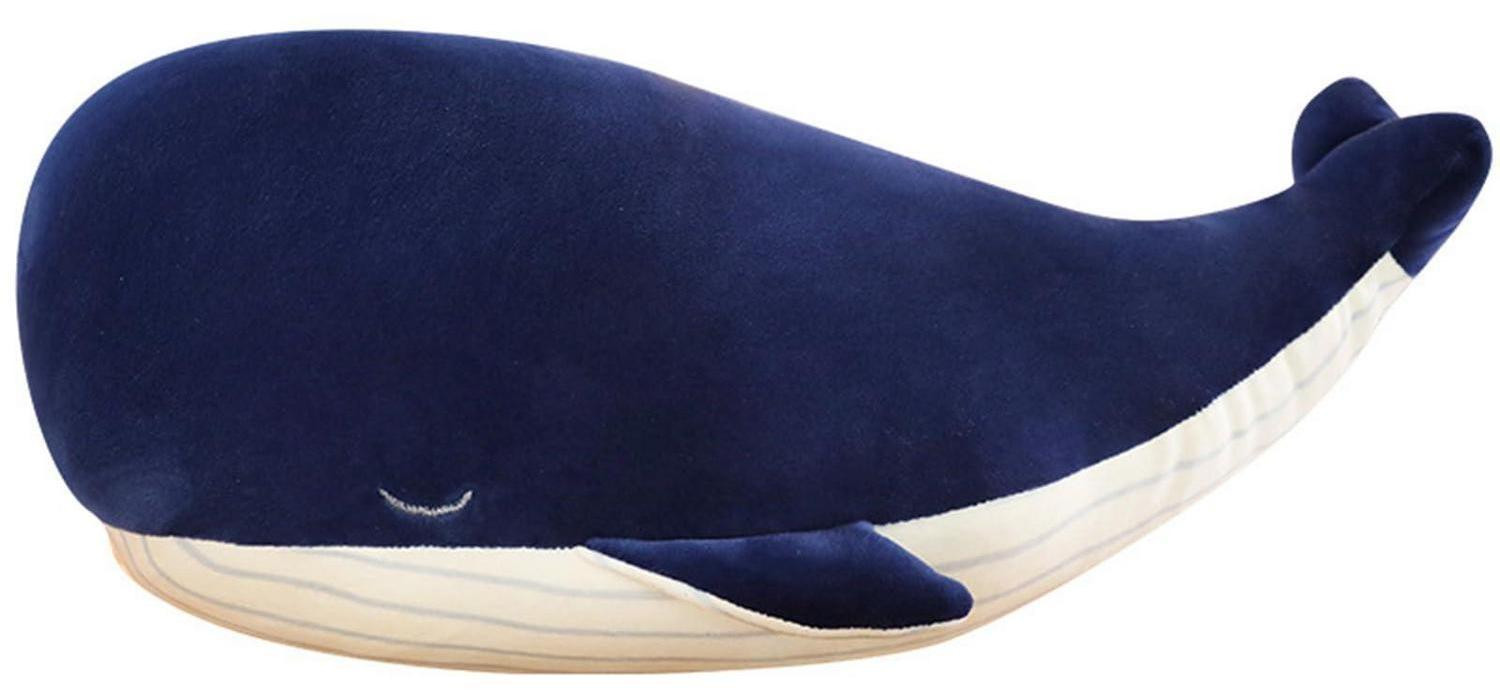 Trayosin Pluche walvis blauw knuffelkussen 45 cm