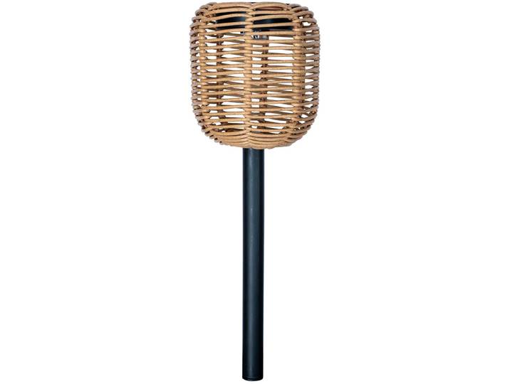 Gartenleuchte LUXFORM Luxform Stake Light Rattan , braun, B:25cm H:25,5cm L:25cm, Leuchten, Gartenleuchte, LED-Gartenleuchte, inkl. Fernbedienung, Timerfunktion, aus Kunststoff